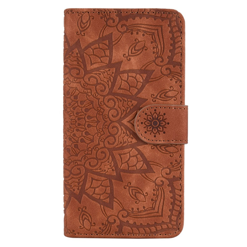 Housse iPhone 13 Mini Effet Daim Motif Floral
