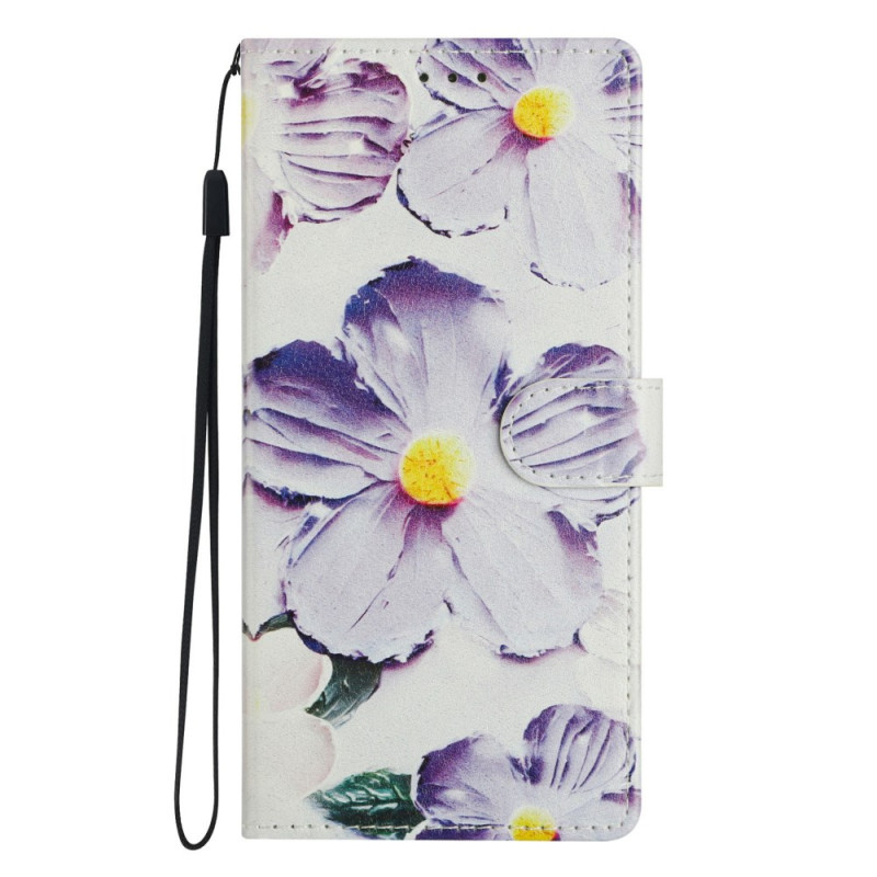 Housse Xiaomi Redmi Note 15 Pro 5G Fleurs Violettes