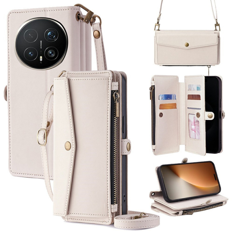 Housse Honor Magic 8 Pro Portefeuille avec Bandoulière