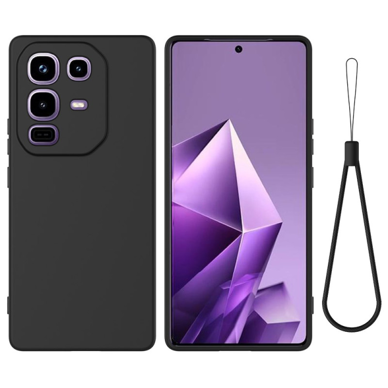 Coque Infinix Note 50 Pro Plus 5G Silicone Liquide à Lanière