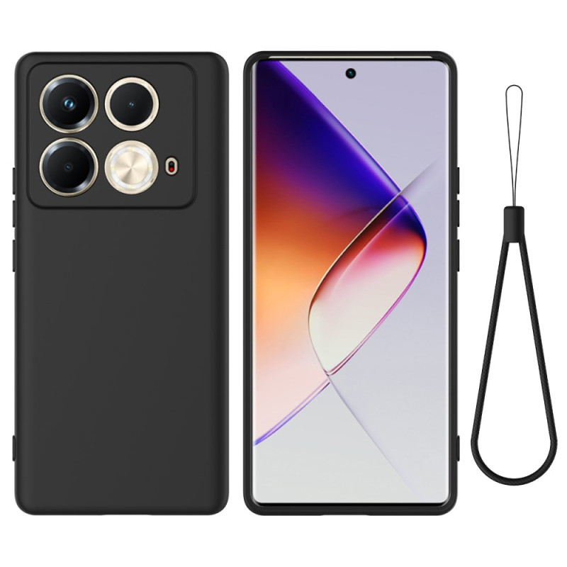 Coque Infinix Note 40S Silicone Liquide à Lanière