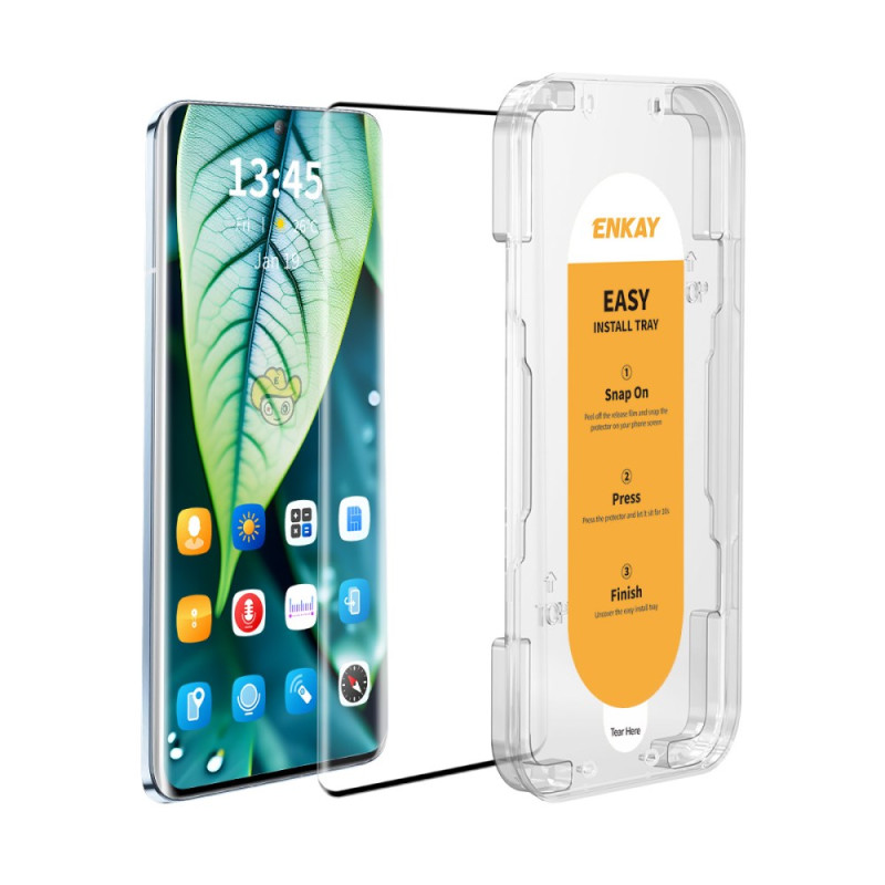 Protection en Verre Trempé pour Écran Infinix Note 40 Pro 5G Cadre d'installation (compatible empreinte digitale)