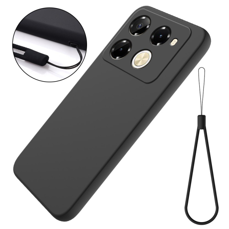 Coque Infinix Note 40 Pro 5G / Infinix Note 40 Pro Plus 5G Silicone Liquide à Lanière