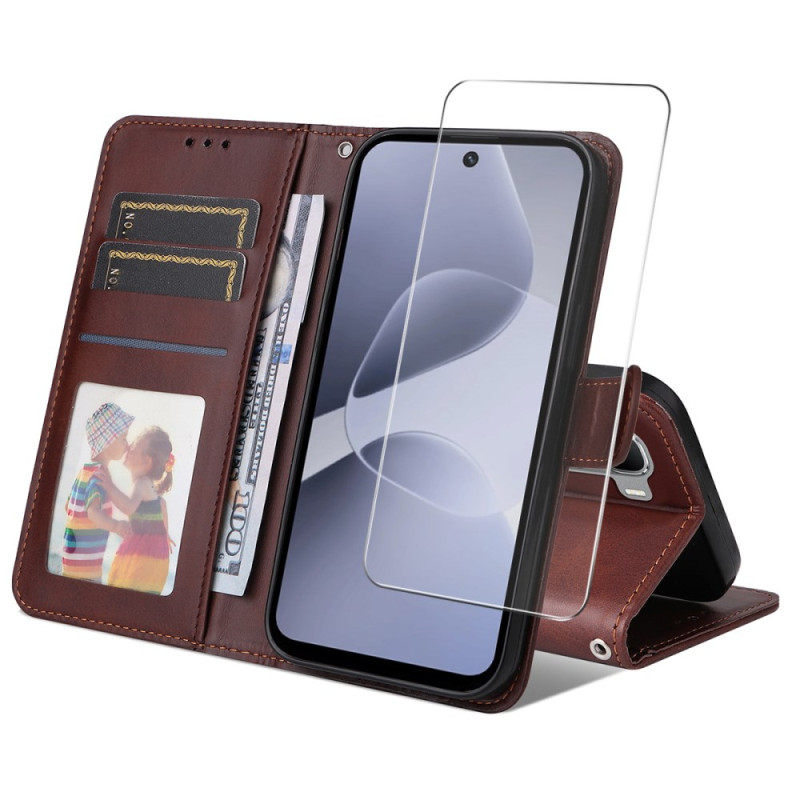 Housse Infinix Hot 60 5G / Hot 60i 4G Simili Cuir et Protection Écran