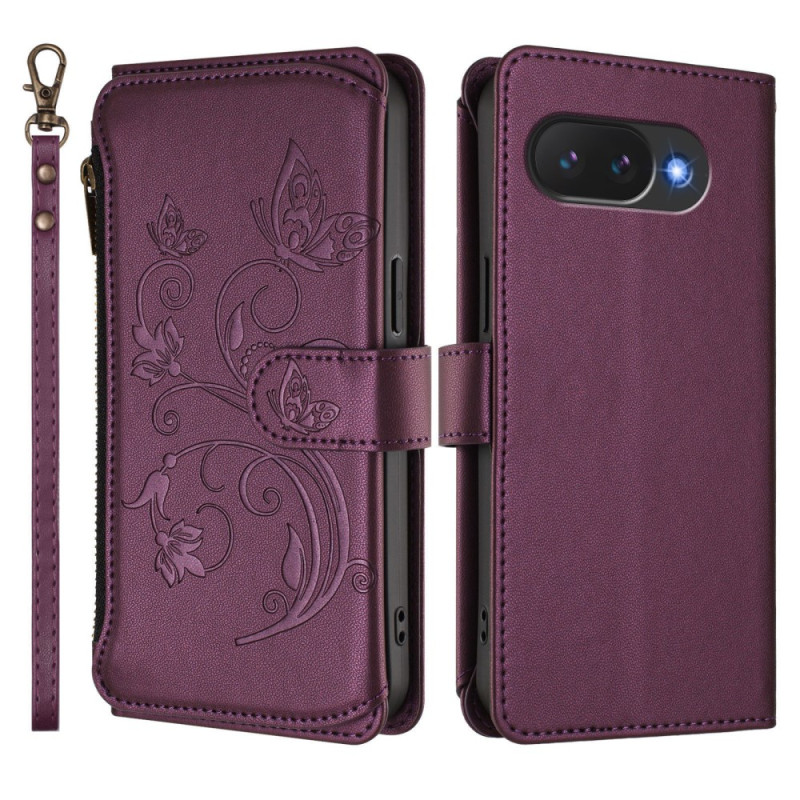 Housse Google Pixel 10A Portefeuille Design Floral