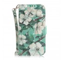 Housse Huawei P30 Lite Branche en Fleurs à Lanière