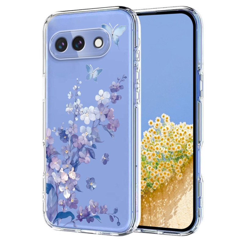 Coque Google Pixel 10A Motif Papillons et Fleurs