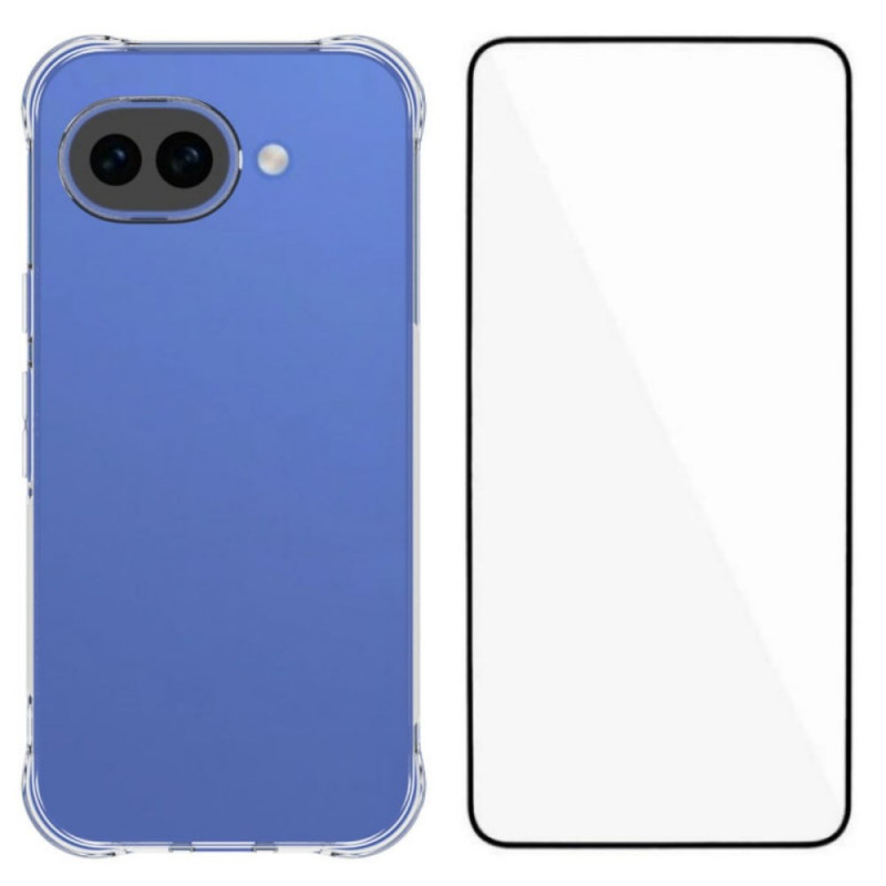 Coque Google Pixel 10A Transparente Renforcée avec Protecteur Écran