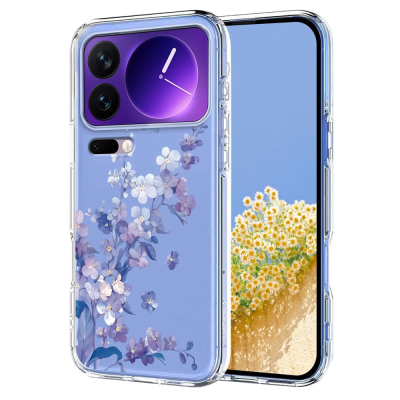 Coque Xiaomi 17 Pro Transparentes Papillons et Fleurs