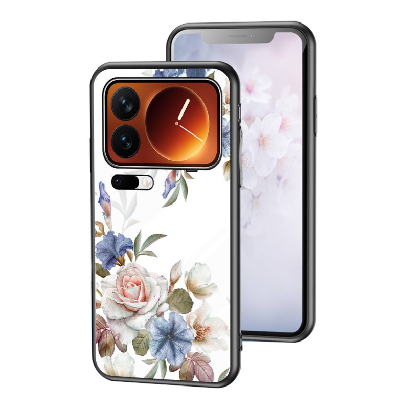 Coque Xiaomi 17 Pro Max Verre Trempé Motif Floral