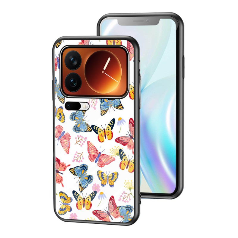 Coque Xiaomi 17 Pro Max Verre Trempé Motif Papillon