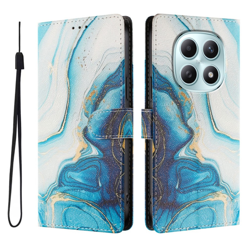 Housse Xiaomi Redmi Note 15 5G / 4G Marbre Bleu