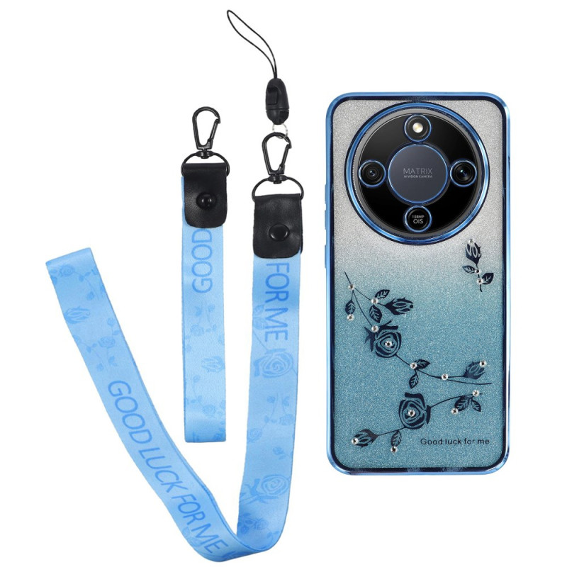 Coque Honor Magic 8 Lite Motif Floral et Cordons KADEM