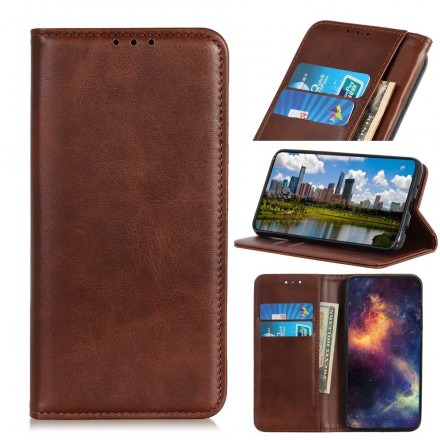 Flip Cover Huawei P30 Lite Cuir Fendu Flip Cover Huawei P30 Lite Cuir Fendu