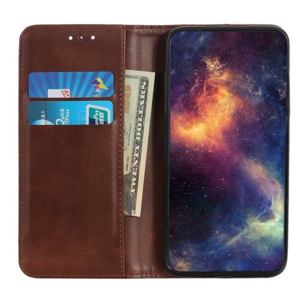Flip Cover Huawei P30 Lite Cuir Fendu Flip Cover Huawei P30 Lite Cuir Fendu