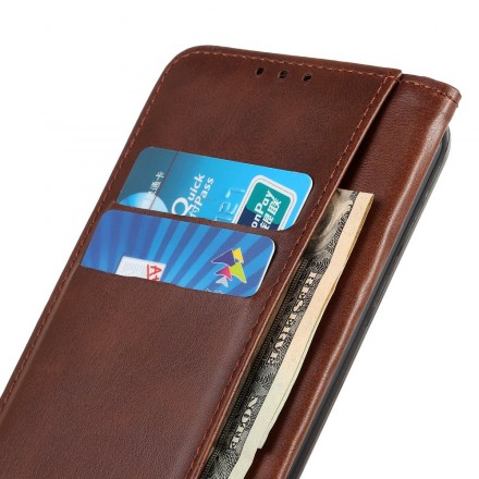 Flip Cover Huawei P30 Lite Cuir Fendu Flip Cover Huawei P30 Lite Cuir Fendu