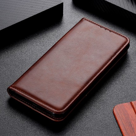 Flip Cover Huawei P30 Lite Cuir Fendu Flip Cover Huawei P30 Lite Cuir Fendu