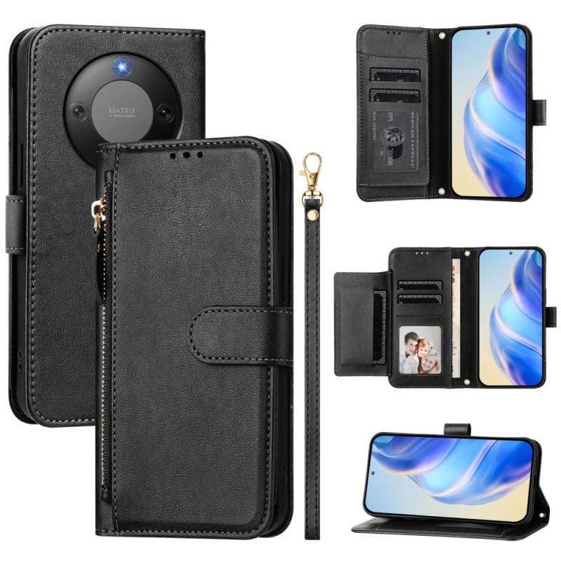 Housse Honor Magic 8 Lite / X9d Portefeuille avec Poche Zippée