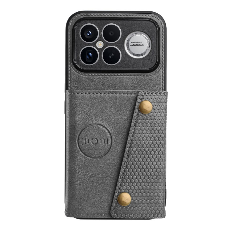 Coque Poco F8 Ultra Porte-Cartes Effet Cuir