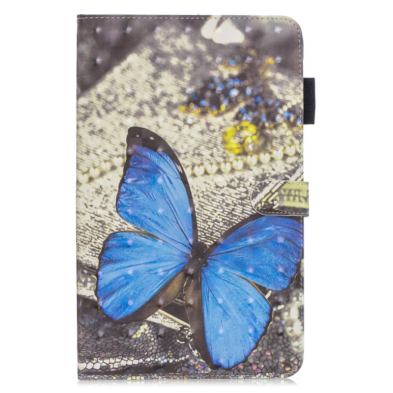 Housse iPad( 9.7 pouces) / iPad Pro 9.7 pouces / iPad Air / iPad Air 2 Papillon Bleu