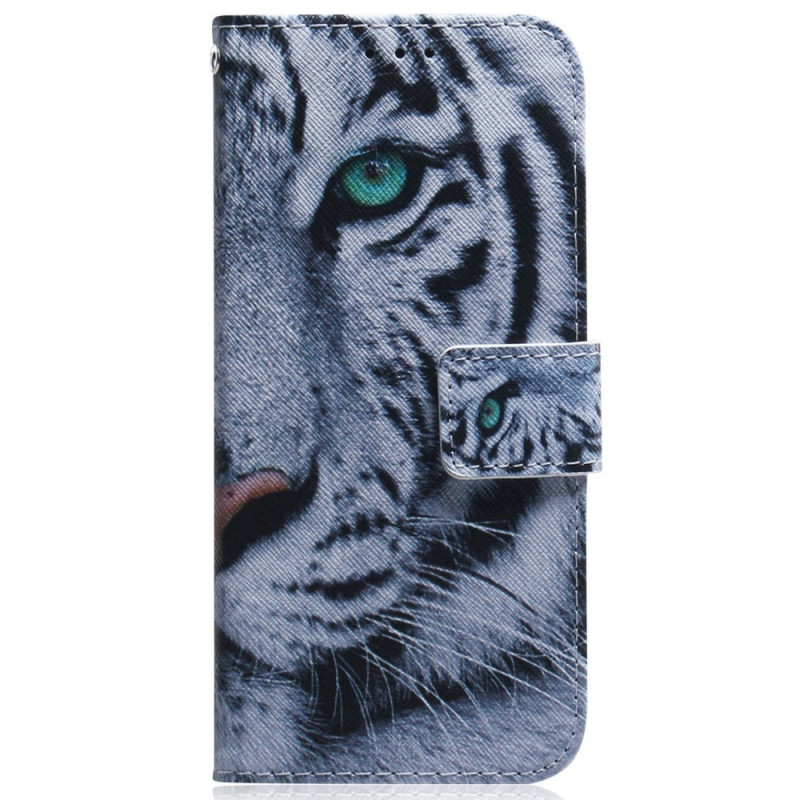 Housse Samsung Galaxy A57 5G Tigre Blanc