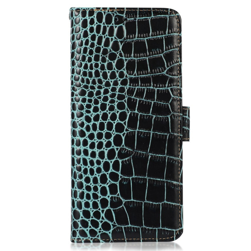 Housse Samsung Galaxy A57 5G Cuir Texture Crocodile