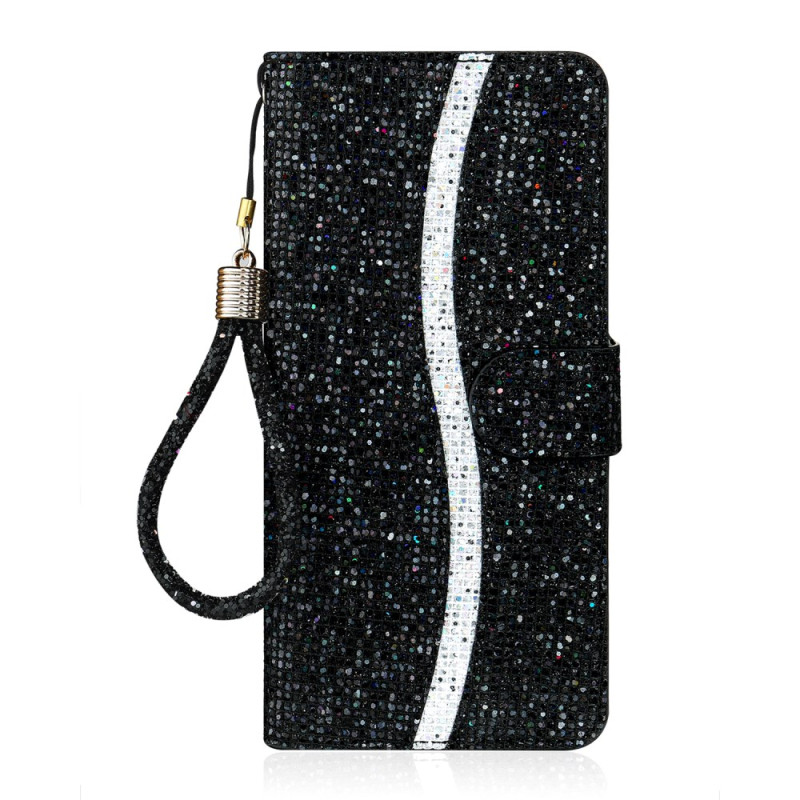 Housse Samsung Galaxy A57 5G Porte-Cartes et Paillettes