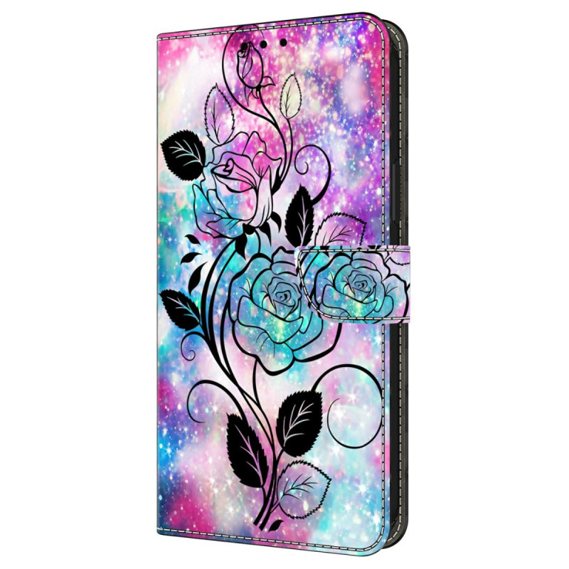 Housse Samsung Galaxy A37 5G Rose Dessinée
