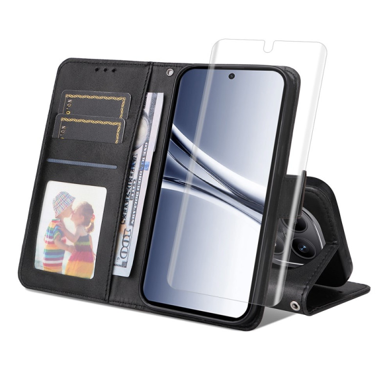 Housse Xiaomi Redmi Note 15 5G / 4G / Poco M8 5G Simili Cuir avec Protecteur Écran