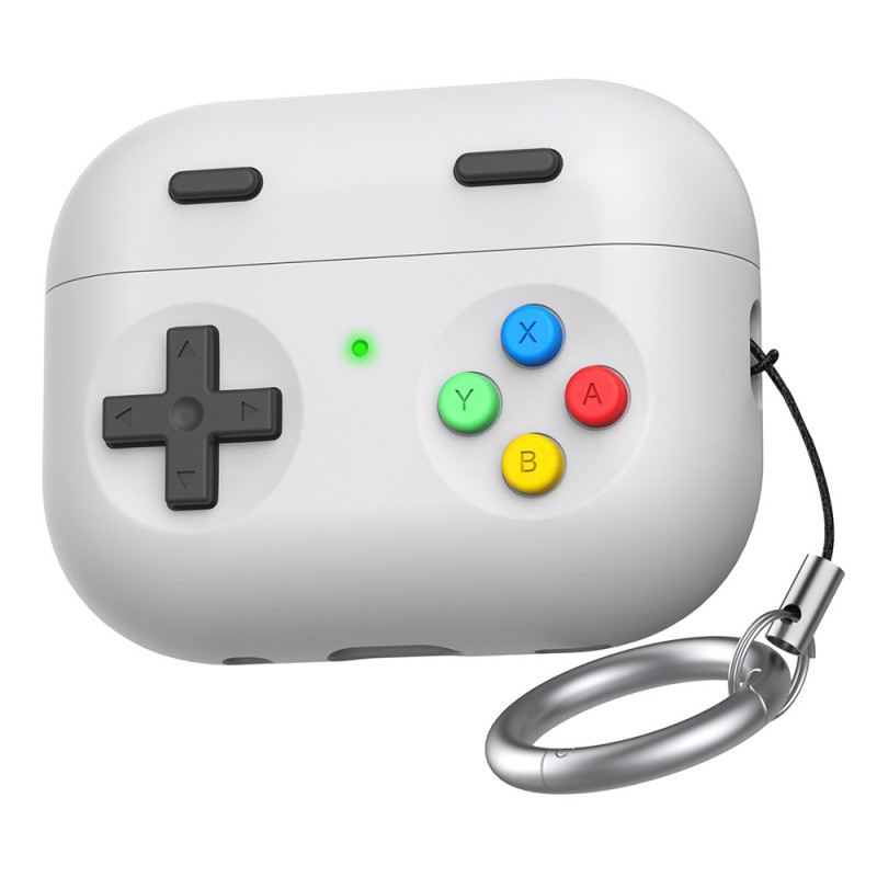 Coque AirPods Pro 3 Design Manette de Jeu avec Mousqueton