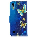 Housse Samsung Galaxy A10 Papillons Dorés Housse Samsung Galaxy A10 Papillons Dorés
