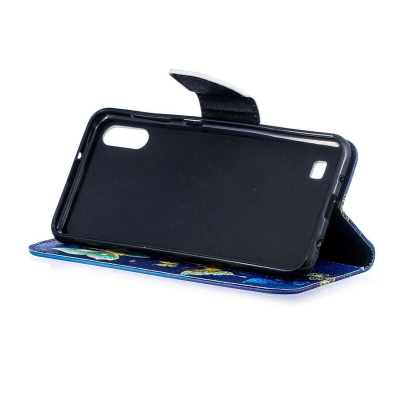 Housse Samsung Galaxy A10 Papillons Dorés Housse Samsung Galaxy A10 Papillons Dorés