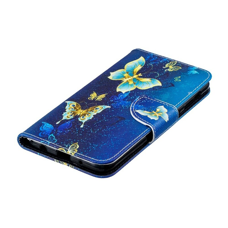 Housse Samsung Galaxy A10 Papillons Dorés Housse Samsung Galaxy A10 Papillons Dorés
