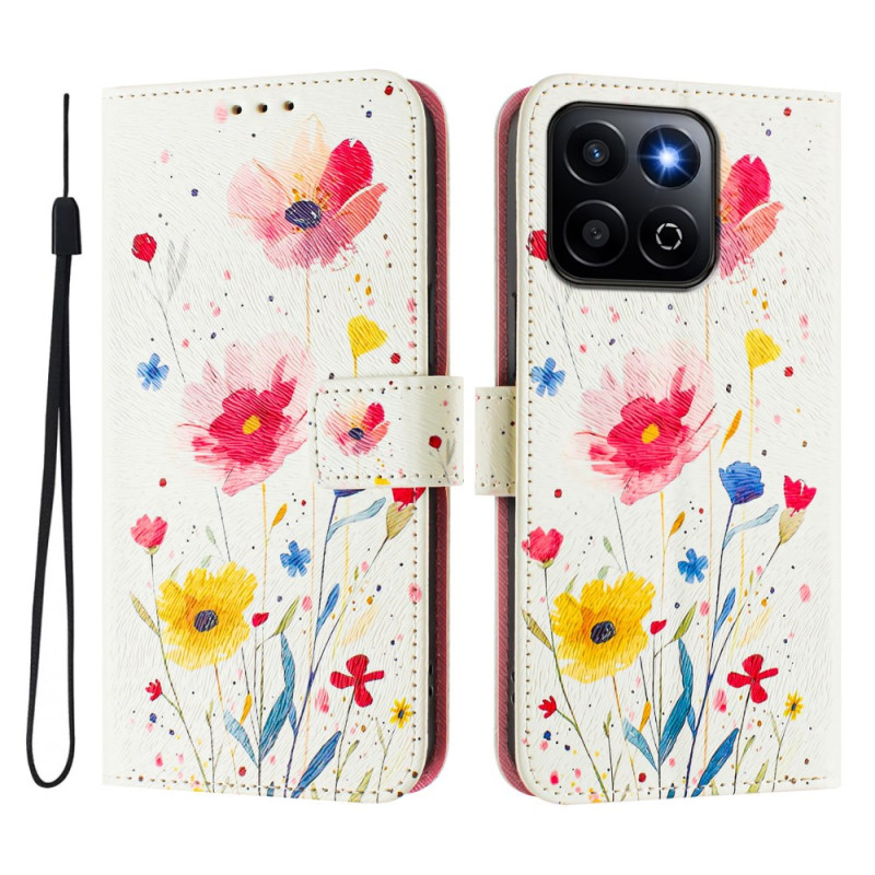 Housse Honor X7c 5G / 4G / 200 Smart 5G Fleurs des Champs
