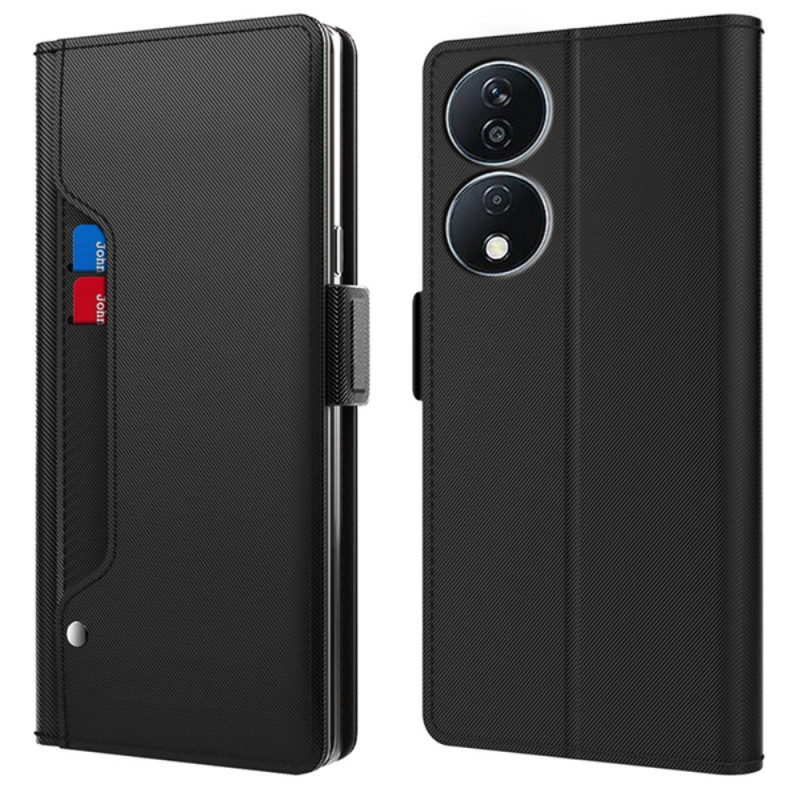 Housse Honor X7b 4G / 90 Smart Miroir et Porte-Cartes