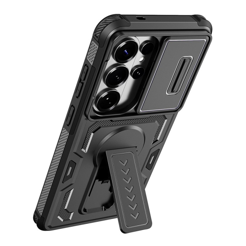 Coque Samsung Galaxy S26 Ultra Protection Caméra Coulissante et Béquille