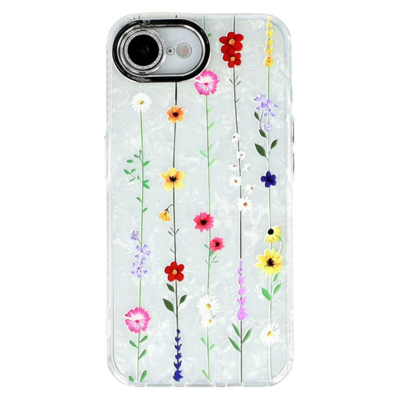 Coque iPhone 17E / 16E Hybride Fleurettes