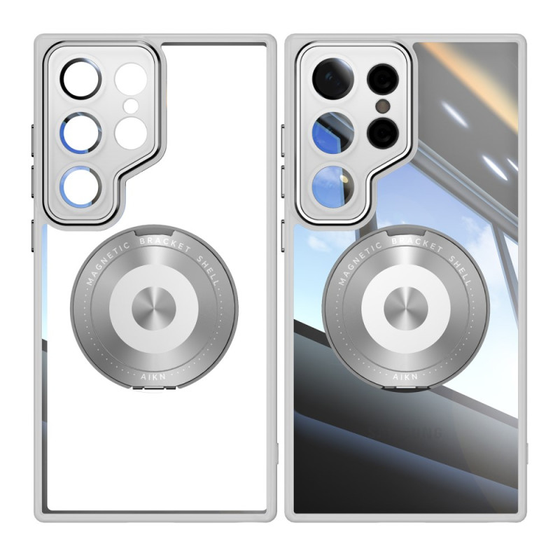 Coque Samsung Galaxy S26 Ultra Magnétique avec Support Rotatif en Métal et Protection d'Objectif