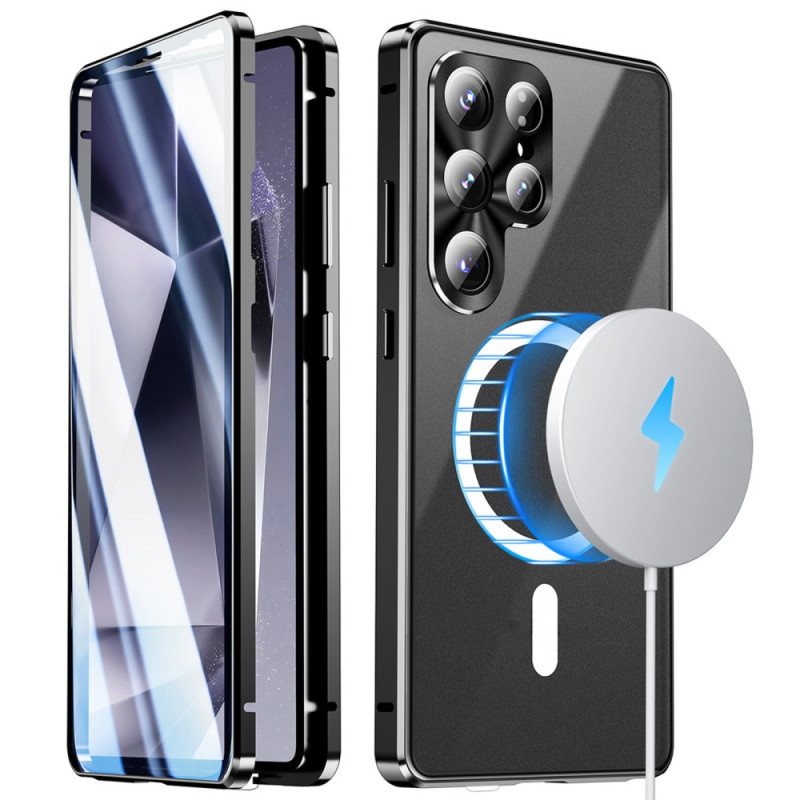 Coque Samsung Galaxy S26 Ultra Magnétique Verre Trempé et Cadre Métallique