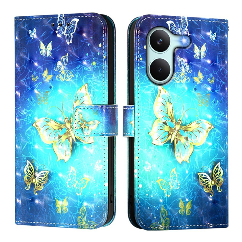 Housse Poco X8 Pro Papillons Dorés