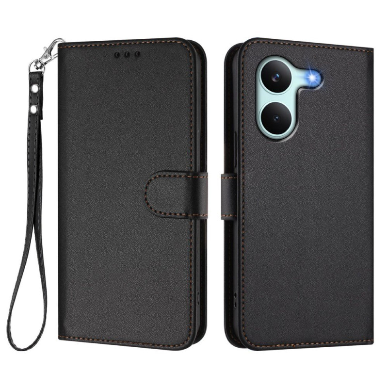 Housse Poco X8 Pro Simili Cuir à Lanière