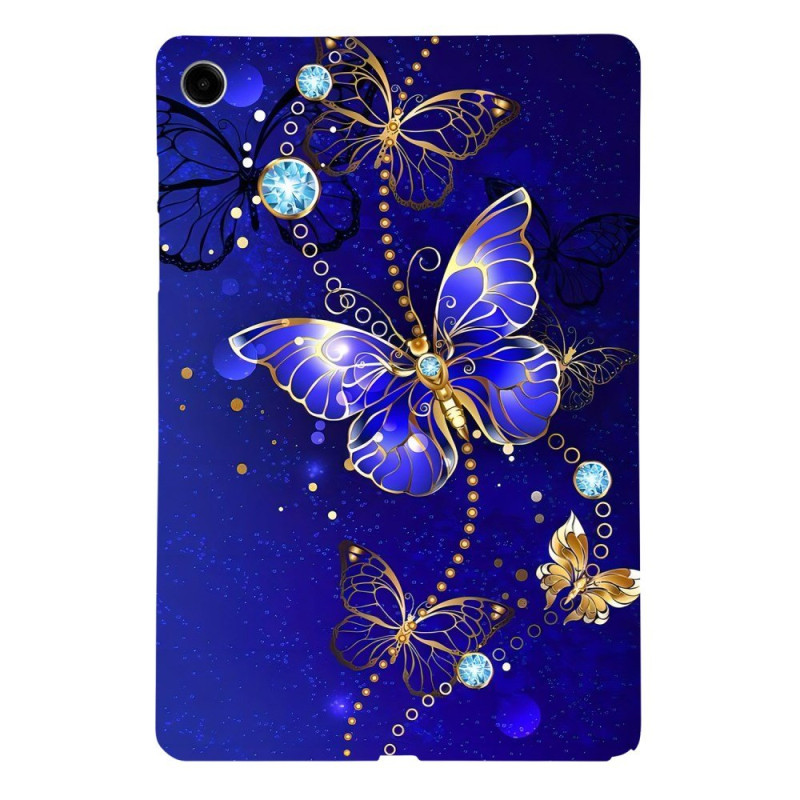 Coque Samsung Galaxy Tab A11 Plus Papillon Bleu