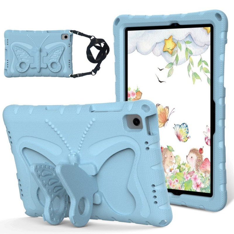 Coque Samsung Galaxy Tab A11 Plus / A9 Plus Support Papillon et Bandoulière