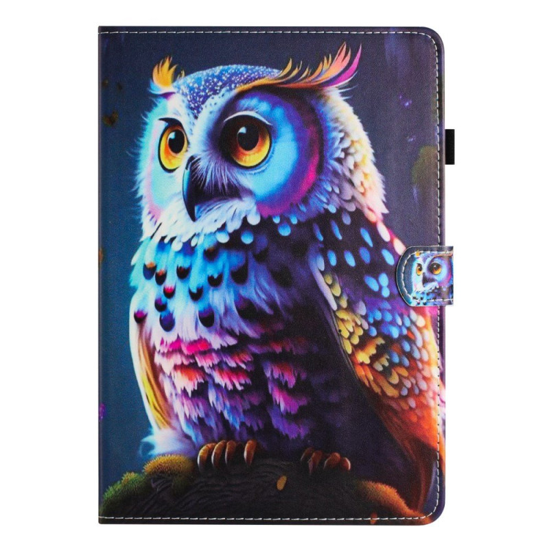 Housse Samsung Galaxy Tab A 10.1 (2016) Motif Hibou Coloré