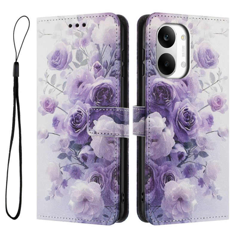 Housse Poco X8 Pro Max 5G Roses Violettes