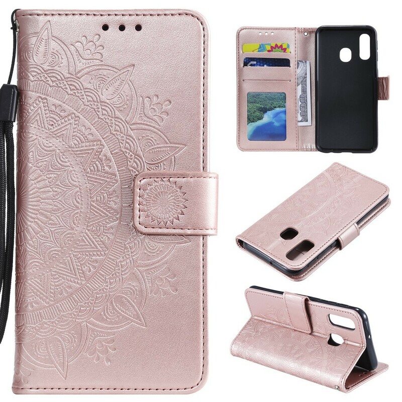 Housse Samsung Galaxy A40 Mandala Soleil Housse Samsung Galaxy A40 Mandala Soleil