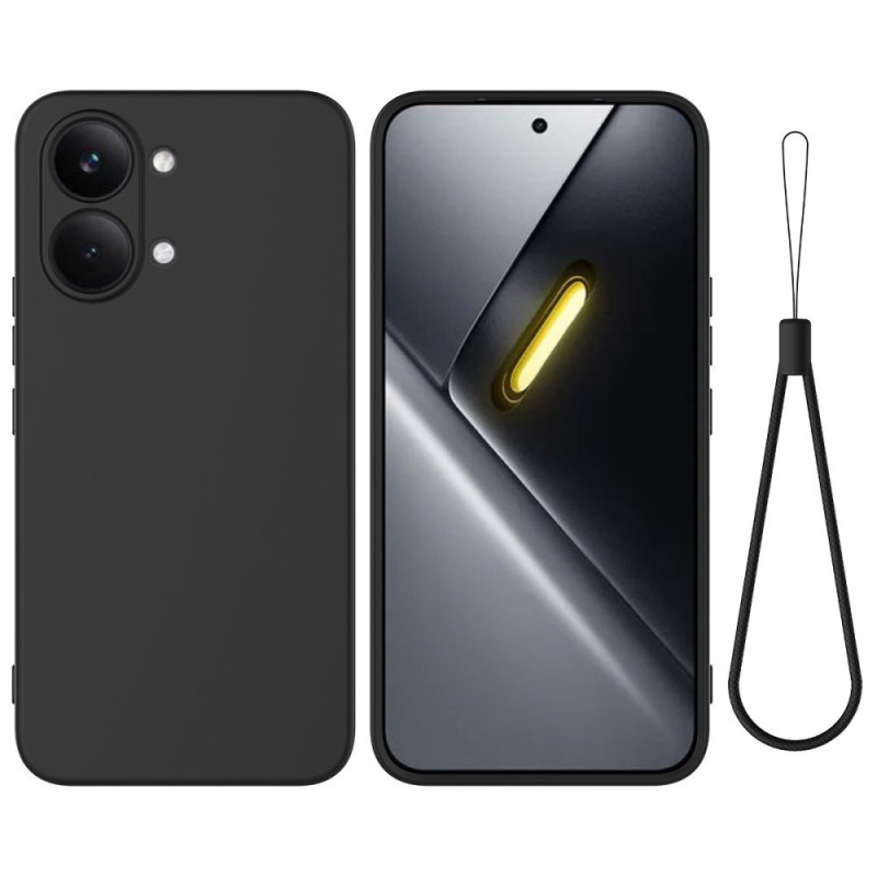Coque Poco X8 Pro Max 5G Silicone Liquide à Lanière