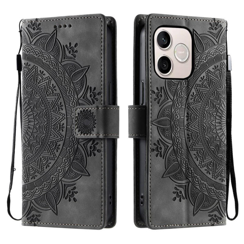 Housse Honor 600 Lite Effet Daim Mandala