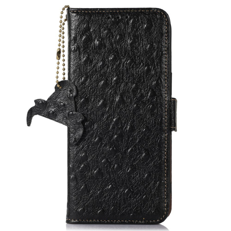 Housse Honor 600 Lite Texture Autruche( blocage RFID)