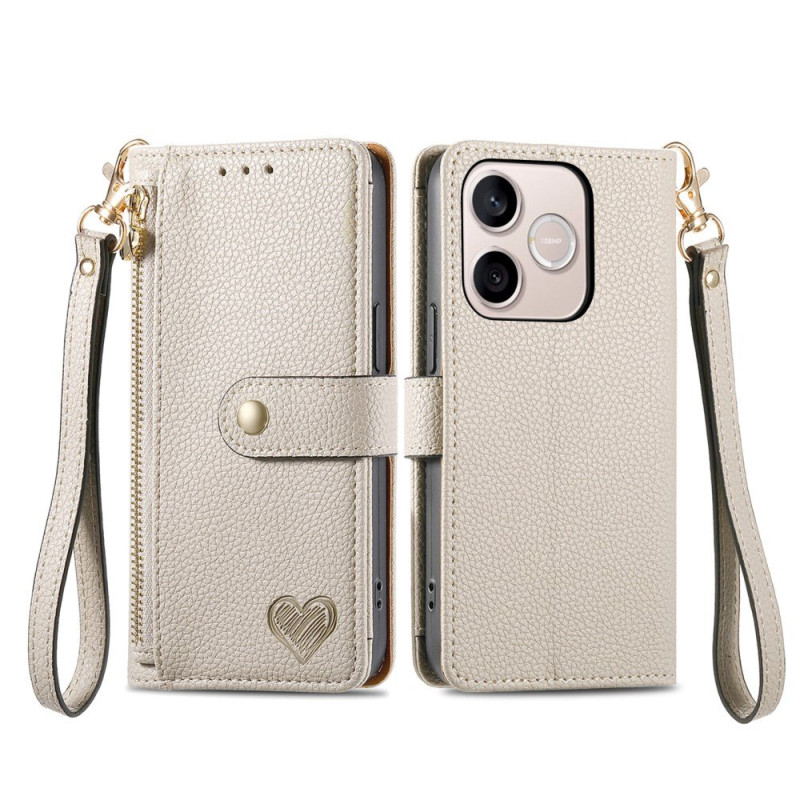 Housse Honor 600 Lite Portefeuille Coeur (blocage RFID)